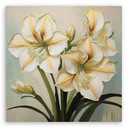 Leinwandbild Blumen Lilien Weiß