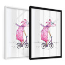 Plakat Hagenmeyer - Llama z rowerem