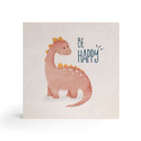 Træ dekoration blok Dino Be Happy - Brachiosaurus - Tunaboylu