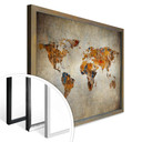 Plakat mapa świata shabby chic