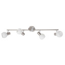 Spotrohr Piet, metallic, 78 x 16 cm, Glas Strahler
