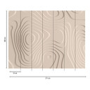 Livingwalls 3D Tapete Metropolitan Stories THE WALL Vliestapete geometrisch beige