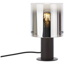 Tischleuchte Benett, braun, 26 x 15 cm, Glas Tischlampe