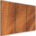 3 stykke lærredsprint, Leopard Leopard Pels Patches Mønster