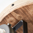 Spotrondell Dilara, braun, 17,5 x 28 cm, Holz Strahler