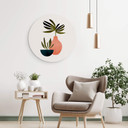 Tableau sur alu-Dibond rond Kubistika - Scandinavian Still Life