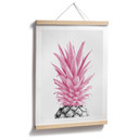 Plakat z różowym ananasem - 1X Studio