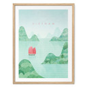 Plakat Zatoka Halong na wakacjach w Wietnamie - Rivers