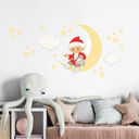 Wallsticker Sandmand med måne og stjerner - 50x70 cm