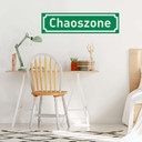 Muursticker Chaoszone