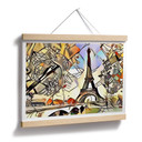 Plakat Zamart - Kandinsky spotyka paryską wieżę Eiffla