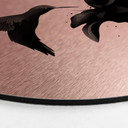 Alu-Dibond Rund Kobbereffekt - Ireland - Hummingbird – print på aluminium (Alu-Dibond)