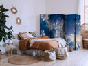 Paravent, Raumteiler freistehend, Trennwand - Starry Clouds and Gentle Light Over a Corner of the Sk