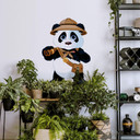 Sticker mural - Panda en safari