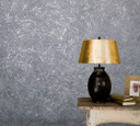 Papier peint texturé vintage deluxe gris, argent