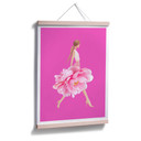 Plakat Korenkova - Fashion Girl różowy