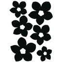Wallsticker Klinke deko: Blomster