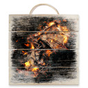 Obraz drewniany Fireflight - 40x41,5 cm