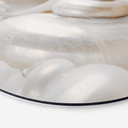 Tableau sur alu-Dibond rond Brillance nacrée