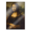 Akrylbillede Pixelart - da Vinci - Mona Lisa