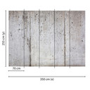 Gråt og sort non-woven tapet Designwalls ConcreteWall Modern 