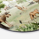 Tableau sur alu-Dibond rond Kikki Belle - Merveille de la forêt
