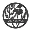 MDF - Dekoracja drewniana - Kwiaty w kole - Wildflower