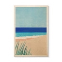Tableau sur bois Mer Baltique et herbes des dunes - Rivers