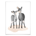 Plakat Goed Blauw - Fawns