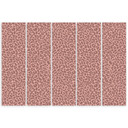 5 stykke lærredsprint, Leopard Leopard Pels Patches Mønster