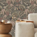 Tapet med mønster i junglen, tukan i tropisk skov - Bloomery Decor