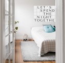 Zelfklevende Poster Let's spend the night together