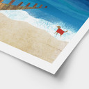 Poster Sommarstrand med hund vid havet - Rivers