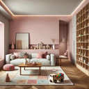 Pintura interior beige mate I Sweet Strawberry | Espacios abiertos y tranquilos | THE COLOR KITCHEN