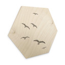 Hexagone - Bois Mouettes dans le ciel