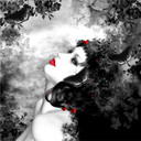 Fototapet - Schwarzer - Mysterious Image