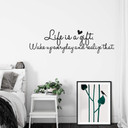 Wallsticker -   Life is a gift...