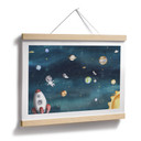 Plakatowa kosmiczna przygoda z astronautami - Oliver Robins