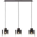 Pendelleuchte Benett, braun, 122 x 90 cm, Glas Pendelleuchte