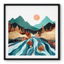 Plakat Mountain Land River - SpaceFrog Designs