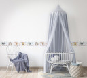 Tapetbanner med illustration Kids Walls grå, flerfarvet