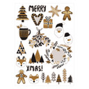 Wallsticker Orara Studio - Christmas Time black gold
