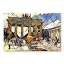 Tableau sur verre  Zamart - La rencontre de Kandinsky et de Berlin Brandebourg
