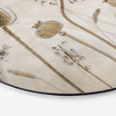 Tableau sur alu-Dibond rond Disher - fleurs séchées