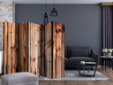 Paravent Séparation de pièce - Chambre en bois, 3 pièces