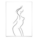 Plakat Lineart - W profilu