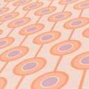 Retro-Look Tapete mit Punkten Beige Orange - Vliestapete mit Grafik Muster - Strukturtapete