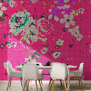 Livingwalls Fototapet Walls by Patel 2 flower plaid 2