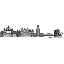 Sticker mural Skyline Anvers