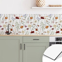 Køkken backsplash Farverige vilde blomster - UN Designs